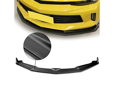 Front Bumper Lip; Matte Black (16-18 Camaro, Excluding ZL1)