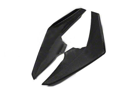 Front Bumper Side Canards; Carbon Fiber (16-18 Camaro SS)