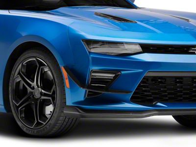 Front Bumper Side Canards; Carbon Flash (16-18 Camaro SS)