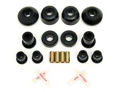 Front Control Arm Bushing Kit; Black (93-02 Camaro)