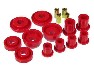 Front Control Arm Bushing Kit; Red (93-02 Camaro)