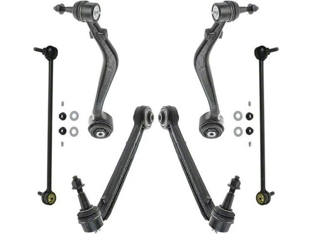 Front Lower Forward Rearward Control Arms with Sway Bar Links (10-15 Camaro, Excluding Z/28)