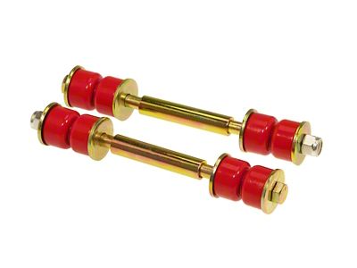 Front Sway Bar End Link Kit; Red (93-02 Camaro)