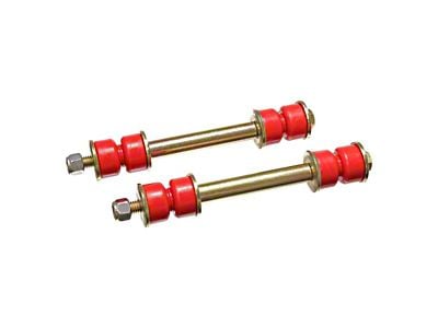 Front Sway Bar End Links; Red (93-02 Camaro)