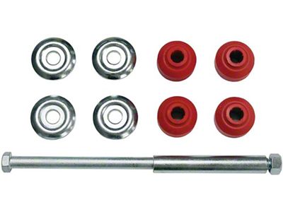 Front Sway Bar End Links with Red Bushings (70-02 Camaro)