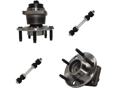 Front Wheel Hub Assemblies with Sway Bar Links (93-02 Camaro)