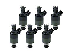 Fuel Injector Kit; Set of 6; Black (93-95 3.4L Camaro)