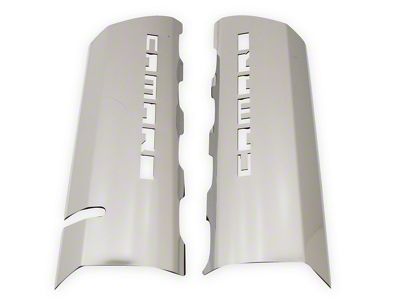 Fuel Rail Cover; Stainless Polished; Overlays; Camaro Cut Out (16-24 Camaro)