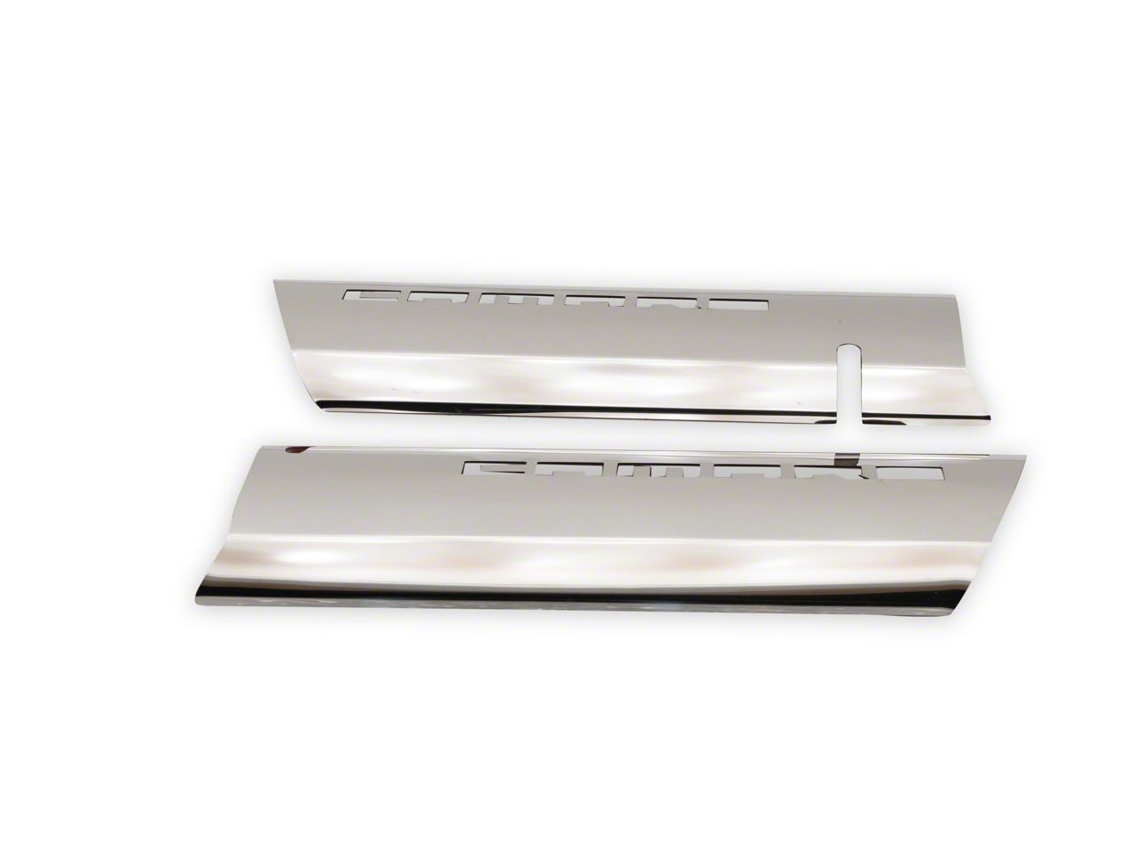 Camaro Fuel Rail Cover; Stainless Polished; Overlays; Camaro Cut