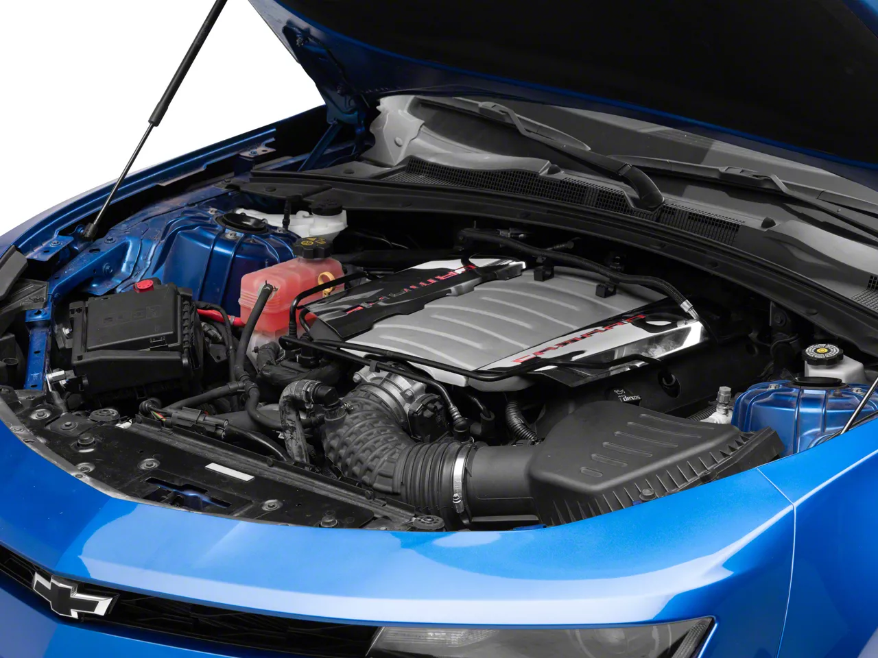 Camaro Fuel Rail Cover; Stainless Polished; Overlays; Camaro Cut