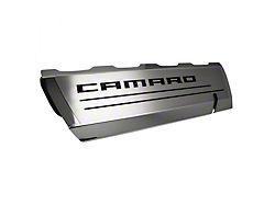 Fuel Rail Cover Overlays with Camaro Cutout; Black Carbon Fiber (16-24 Camaro SS)