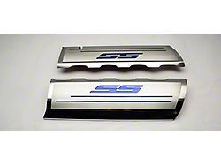 Fuel Rail Cover Overlays with SS Style Top Plates; Black (16-24 Camaro SS)