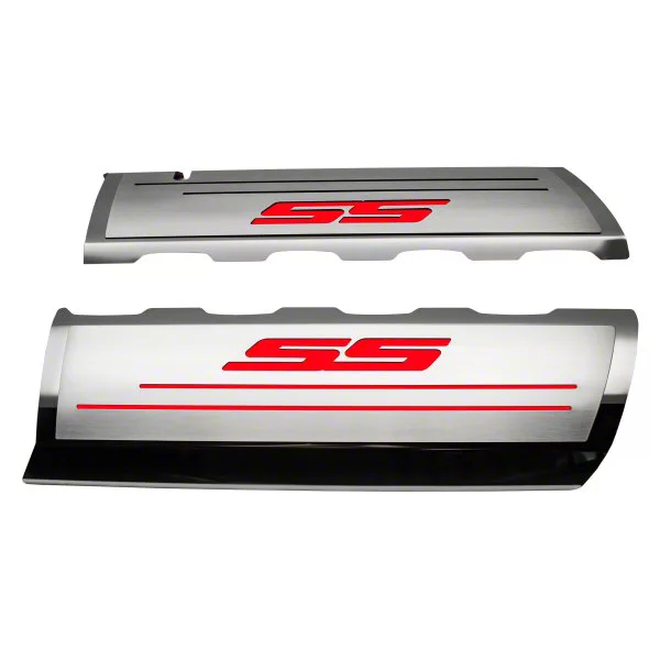Camaro Fuel Rail Cover Overlays with SS Style Top Plates