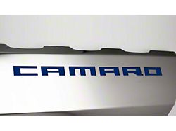 Fuel Rail Cover Overlays with SS Style Top Plates; Solid Dark Blue (16-24 Camaro SS)