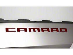 Fuel Rail Cover Overlays with SS Style Top Plates; Garnet Red (16-24 Camaro SS)