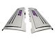 Fuel Rail Cover Overlays with SS Style Top Plates; Purple Carbon Fiber (16-24 Camaro SS)