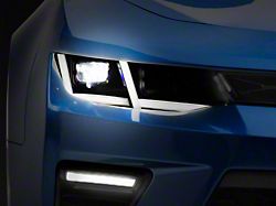 Full LED Headlights; Black Housing; Clear Lens (16-18 Camaro w/ Factory Halogen Headlights)
