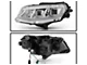 Full LED Headlights; Chrome Housing; Clear Lens (16-18 Camaro w/ Factory Halogen Headlights)