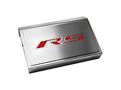 Polished Fuse Box Cover with Brushed RS Top Plate; Red (16-24 Camaro LT w/ RS Package)