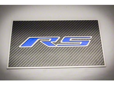 Fuse Box Cover Top Plate with RS Logo; Carbon Fiber (16-24 V6 Camaro)