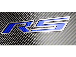 Fuse Cover Cover with Carbon Fiber RS Top Plate; Blue Carbon Fiber (16-24 Camaro)