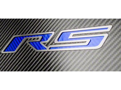 Fuse Cover Cover with Carbon Fiber RS Top Plate; Blue Carbon Fiber (16-24 Camaro)