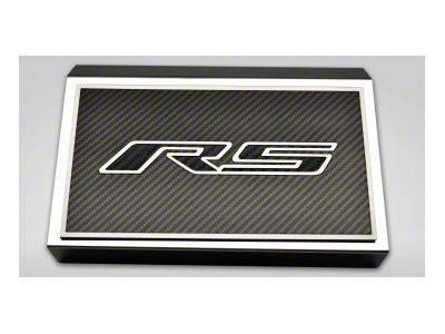 Fuse Cover Cover with Carbon Fiber RS Top Plate; Brushed Black (16-24 Camaro)