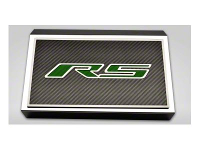 Fuse Cover Cover with Carbon Fiber RS Top Plate; Green Carbon Fiber (16-24 Camaro)