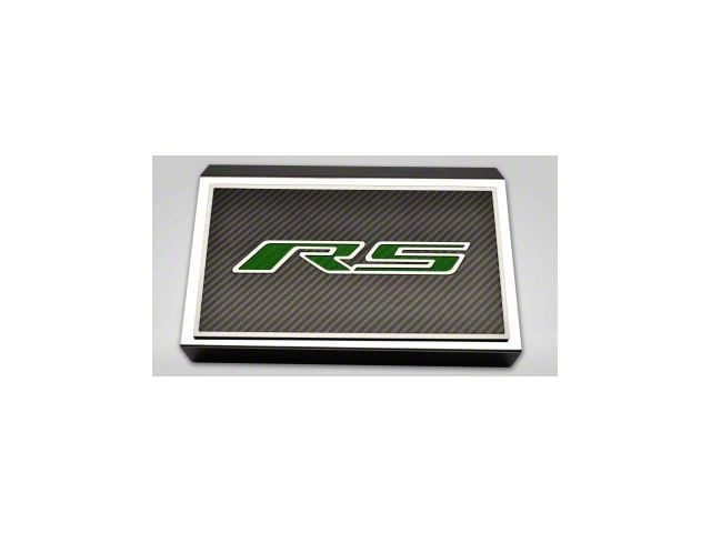 Fuse Cover Cover with Carbon Fiber RS Top Plate; Green Carbon Fiber (16-24 Camaro)