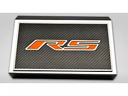 Fuse Cover Cover with Carbon Fiber RS Top Plate; Orange Carbon Fiber (16-24 Camaro)