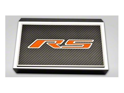 Fuse Cover Cover with Carbon Fiber RS Top Plate; Orange Carbon Fiber (16-24 Camaro)