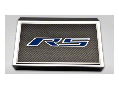 Fuse Cover Cover with Carbon Fiber RS Top Plate; Solid Dark Blue (16-24 Camaro)