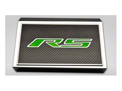 Fuse Cover Cover with Carbon Fiber RS Top Plate; Solid Synergy Green (16-24 Camaro)