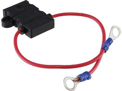 Fuse Link with 16-Gauge ATC/ATO Fuse Holder; Low Amp Fuse and 5/16-Inch Rings