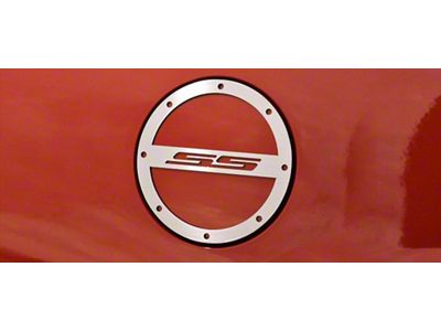 Gas Cap Cover; Satin; SS (10-18 Camaro)