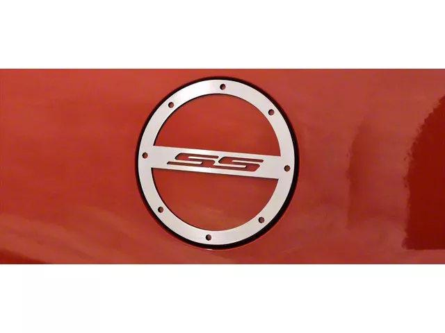 Gas Cap Cover; Satin; SS (10-18 Camaro)