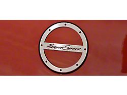 Gas Cap Cover; Polished; Super Sport (10-18 Camaro)