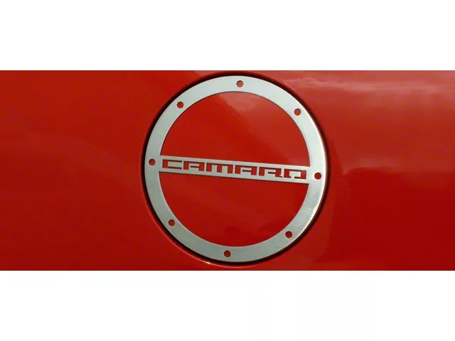 Gas Cap Cover; Satin; Camaro Style (10-18 Camaro)