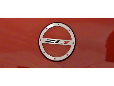 Gas Cap Cover; Polished; ZL1 Style (12-18 Camaro ZL1)