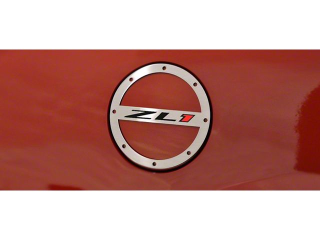Gas Cap Cover; Polished; ZL1 Style (12-18 Camaro ZL1)