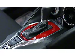Gear Shift Panel; Red (16-24 Camaro w/ Automatic Transmission)