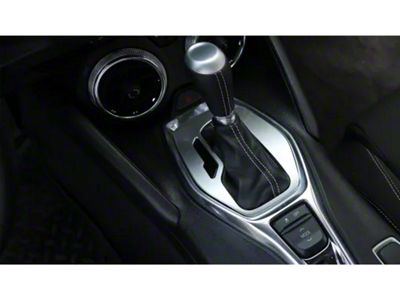 Gear Shift Panel; Silver (16-24 Camaro w/ Automatic Transmission)