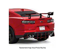 Genali VR2 Rear Diffuser; Gloss Black Vinyl (16-24 Camaro LT1, SS, ZL1)