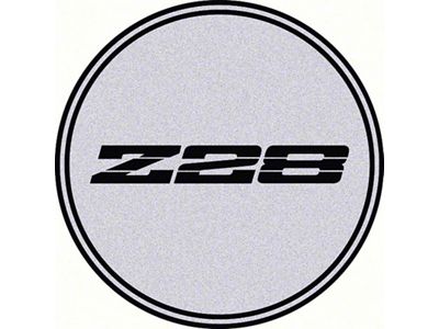GTA Wheel Center Cap with Z28 Logo; Black and Silver (93-02 Camaro)