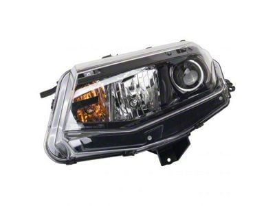 Halogen Headlight; Chrome Housing; Clear Lens; Driver Side (16-18 Camaro w/ Factory Halogen Headlights)