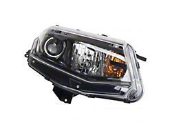 Halogen Headlight; Chrome Housing; Clear Lens; Passenger Side (16-18 Camaro w/ Factory Halogen Headlights)