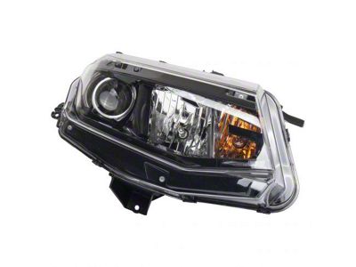 Halogen Headlight; Chrome Housing; Clear Lens; Passenger Side (16-18 Camaro w/ Factory Halogen Headlights)
