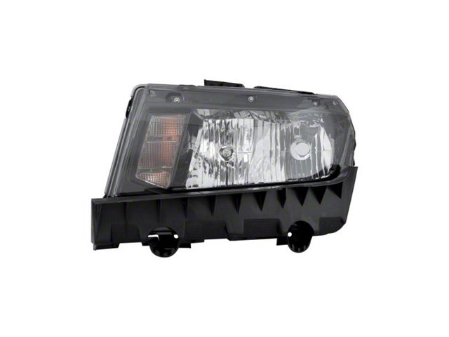 Headlights Depot Halogen Headlight; Driver Side (14-15 Camaro)