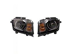 Halogen Performance Headlights; Black Housing; Clear Lens; Driver and Passenger Side (10-13 Camaro)