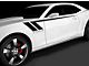 Hash Speed Side Accent Stripes Decal; Gloss Black (14-15 Camaro)